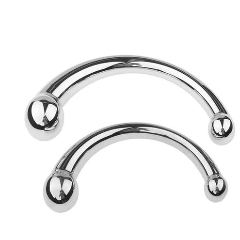 Stainless Ended Anal Hook Steel Elegant 5858 Double 0807